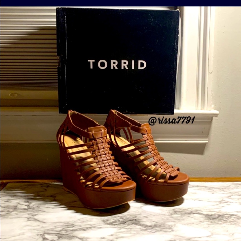 Torrid Platform Gladiator Wedges - early 2000s